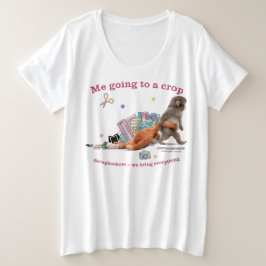 Frauen Plus-Shirt Punch the Monkey Große Größe T-Shirt