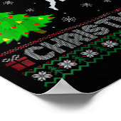 Frauen Pole Vault Xmas Tree Lighting Ugly Christma Poster (Ecke)