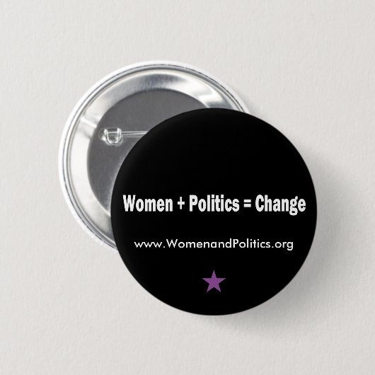 Frauen + Politik = Änderung Button (Vorne & Hinten)