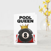 Frauen Pool Shirts für Mädchen Pool Queen White Wo Karte (Gelbe Blume)