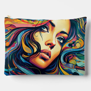 Frauen Pop Art Large Zubehörtasche