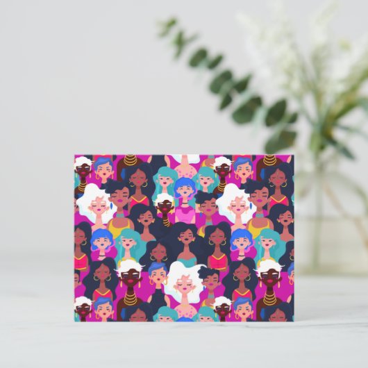 Frauen Postkarte (Stehend Vorderseite)