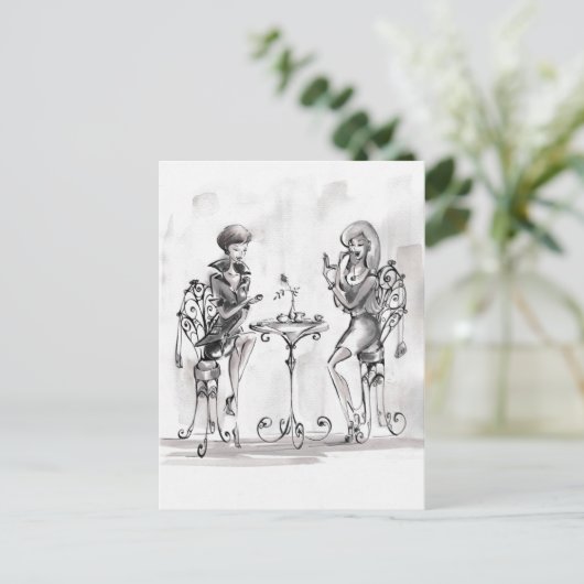 Frauen Postkarte (Stehend Vorderseite)