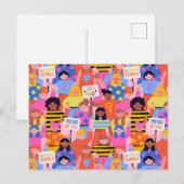 Frauen Postkarte (Vorne/Hinten)