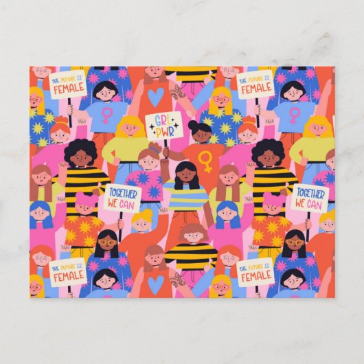 Frauen Postkarte (Vorderseite)