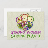 Frauen Postkarte (Vorne/Hinten)