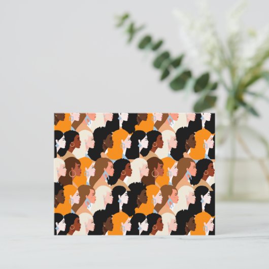 Frauen Postkarte (Stehend Vorderseite)