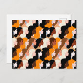 Frauen Postkarte (Vorne/Hinten)