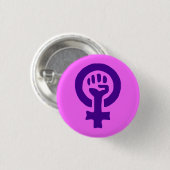 Frauen-Power-Knopf Button (Vorne & Hinten)