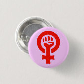 Frauen-Power-Knopf Button (Vorne & Hinten)
