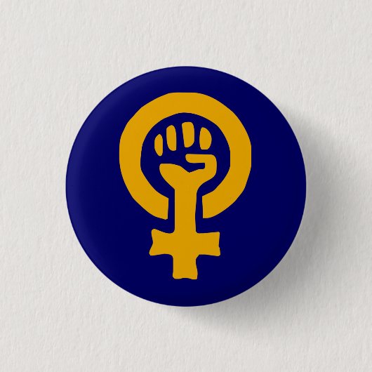 Frauen-Power-Knopf Button (Vorderseite)
