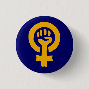 Frauen-Power-Knopf Button