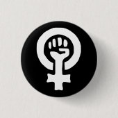 Frauen-Power-Knopf Button (Vorderseite)