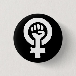 Frauen-Power-Knopf Button