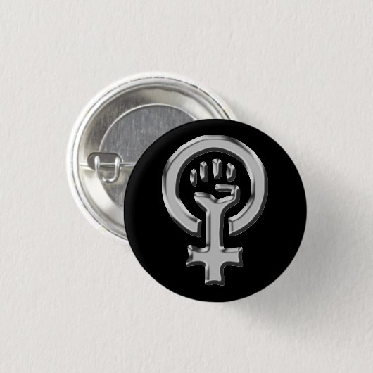 Frauen-Power-Knopf Button (Vorne & Hinten)