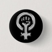 Frauen-Power-Knopf Button (Vorderseite)