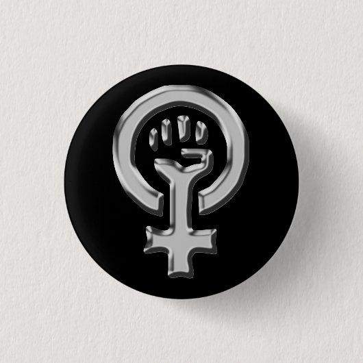 Frauen-Power-Knopf Button (Vorderseite)