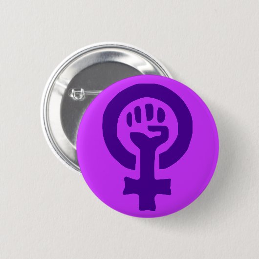 Frauen-Powerknopf Button (Vorne & Hinten)