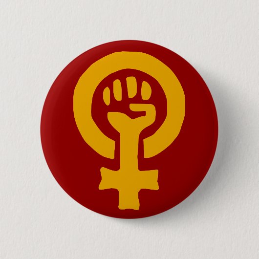 Frauen-Powerknopf Button (Vorderseite)
