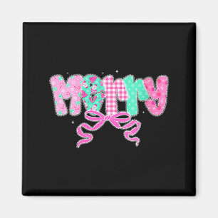 Frauen Präppy Coquette Fröhliche Schleife Vintage Magnet