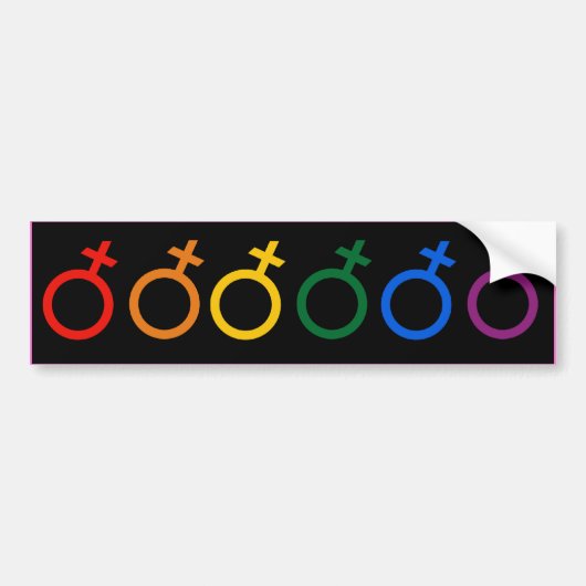 FRAUEN PRIDE COLORS -.pnng Autoaufkleber (Vorne)