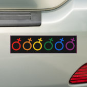 FRAUEN PRIDE COLORS -.pnng Autoaufkleber (Auf Auto)