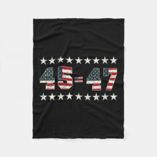 Frauen Pro Trump 2024 45. Potus 45 = 47 Präsident  Fleecedecke