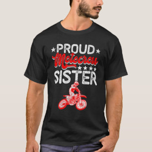 Frauen Proud Motocross Schwestern Muttertag Sport T-Shirt