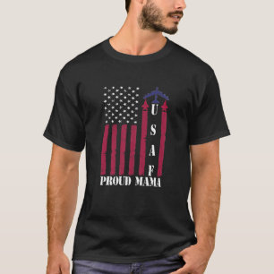 Frauen Proud USAF Mama Air Force Academy Ehefrau A T-Shirt