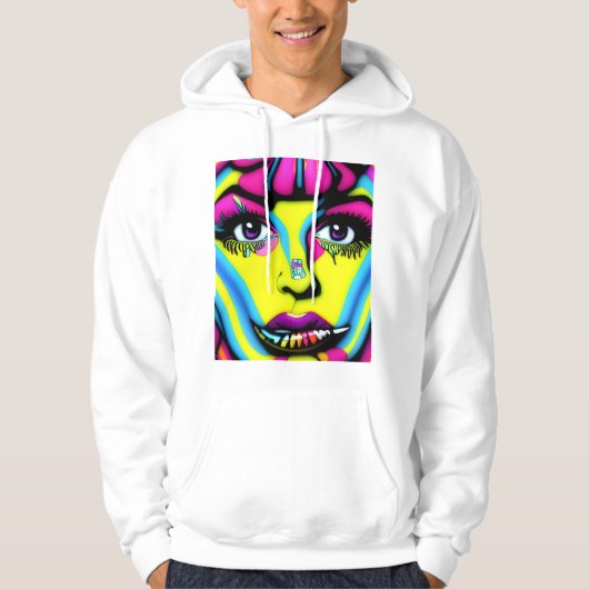FRAUEN PSICODELIC HOODIE (Vorderseite)
