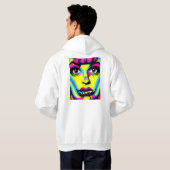 FRAUEN PSICODELIC HOODIE (Schwarz voll)