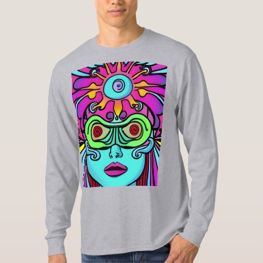 FRAUEN PSICODELIC T-Shirt (Vorderseite)