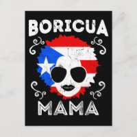 Frauen Puerto Rico Boricua Mama Flag Mütter Tag