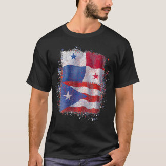 Frauen Puerto Rico-Panama-Liebe VNeck T-Shirt