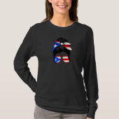Frauen Puerto Rico Puerto Rico Flag Pride Girl Hi T-Shirt (Vorderseite)