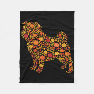 Frauen Pug Thanksgiving Hunde Liebhaber Herbst Kaf Fleecedecke
