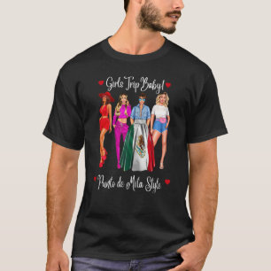 Frauen Punta De Mita Girls Reise Latina Mexiko Vac T-Shirt