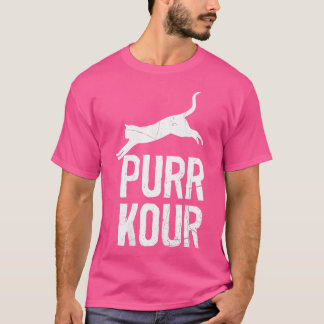 Frauen Purrkour Lustige Springende Katzen Parkour T-Shirt