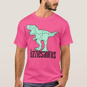 Frauen Puzzlesaurus Dinosaurier-Puzzleteil-Spiel J T-Shirt
