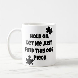 Frauen-Puzzleteil-Liebhaber Halten Sie Nur Eins Fe Kaffeetasse