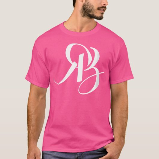 Frauen R B Initialen T-Shirt (Vorderseite)