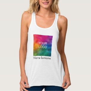 Frauen-Racerback-Logo-Mitarbeiter für Slim-Fit-Unt Tank Top