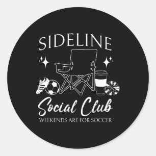 Frauen Randgruppe Sozialclub Fußball-Mama Spiel-Ta Runder Aufkleber