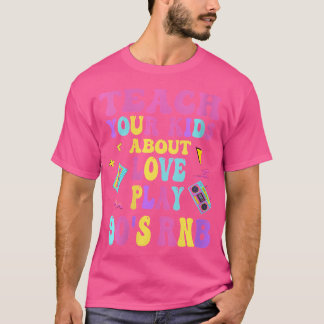 Frauen RB Künstlermädchen Vintag 90 S R und B Grap T-Shirt