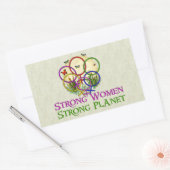 Frauen Rechteckiger Aufkleber (Umschlag)