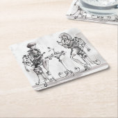 Frauen Rechteckiger Pappuntersetzer (angewinkelt)