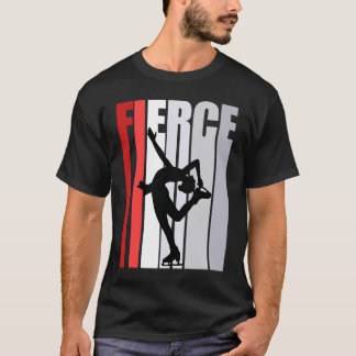 Frauen Red Ice Skaten Fierce Birthday Strong Behal T-Shirt