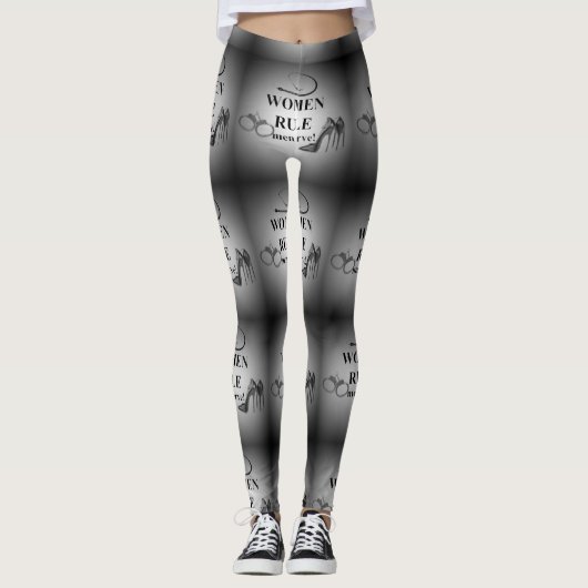 FRAUEN-REGEL-MANN-AUFSCHLAG LEGGINGS (Vorderseite)