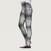 FRAUEN-REGEL-MANN-AUFSCHLAG LEGGINGS (Links)