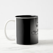 FRAUEN-REGEL-MANN-AUFSCHLAG ZWEIFARBIGE TASSE (Links)